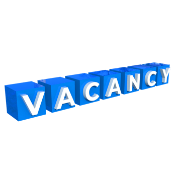 Vacancy Text 3D Render Cubes png