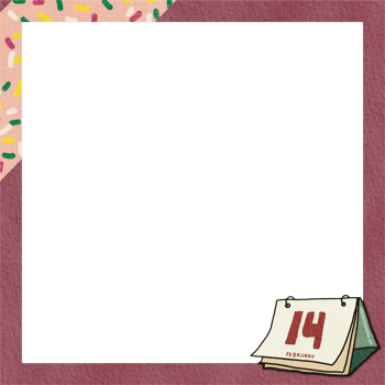 Hand drawn cute frame png