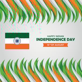 15th August Indian independence day social media post design vector