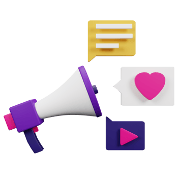 Advertising 3D Icon Illustration for your website, user interface, and presentation. 3D render Illustration. png