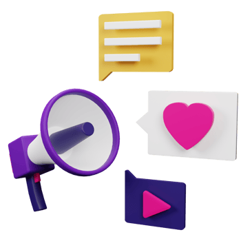 Advertising 3D Icon Illustration for your website, user interface, and presentation. 3D render Illustration. png