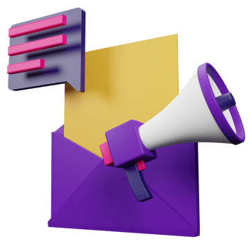 Email Marketing 3D Icon Illustration for your website, user interface, and presentation. 3D render Illustration. png