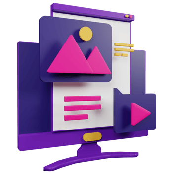 Digital Marketing 3D Icon Illustration for your website, user interface, and presentation. 3D render Illustration. png
