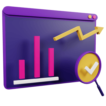 Analitics 3D Icon Illustration for your website, user interface, and presentation. 3D render Illustration. png