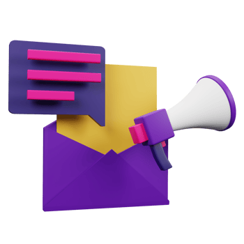 Email Marketing 3D Icon Illustration for your website, user interface, and presentation. 3D render Illustration. png