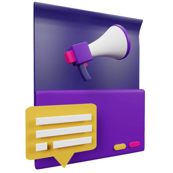 Folder Marketing 3D Icon Illustration for your website, user interface, and presentation. 3D render Illustration. png