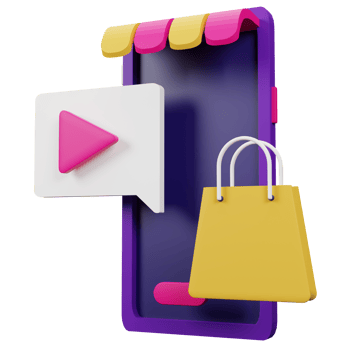 Mobile Shop 3D Icon Illustration for your website, user interface, and presentation. 3D render Illustration. png