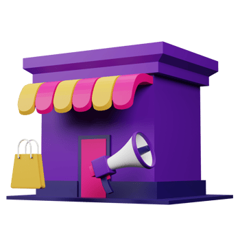 Shop Marketing 3D Icon Illustration for your website, user interface, and presentation. 3D render Illustration. png