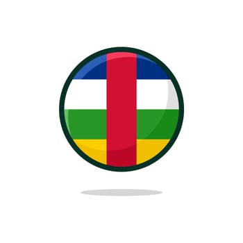 Central African Republic Flag Icon vector
