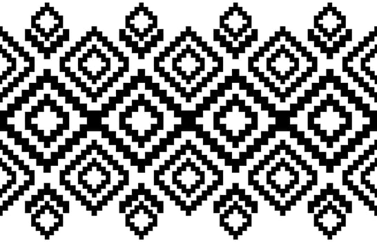 Geometric ethnic pattern tribal traditional. design for background, illustration, wallpaper, fabric, texture, batik, carpet, clothing, embroidery vector