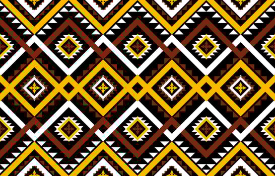 Geometric ethnic seamless pattern tribal traditional. design for background, illustration, wallpaper, fabric, texture, batik, carpet, clothing, embroidery vector