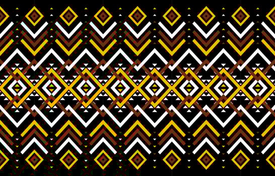 Geometric ethnic seamless pattern tribal traditional. design for background, illustration, wallpaper, fabric, texture, batik, carpet, clothing, embroidery vector