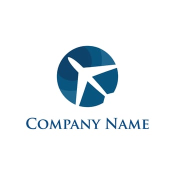 Airplane logo vector. airplane logo vector concept,