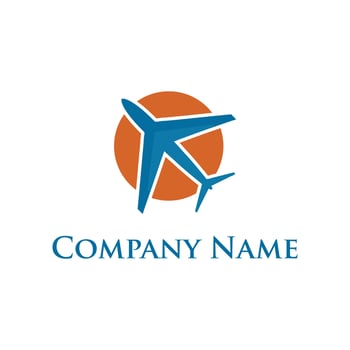 Airplane logo vector. airplane logo vector concept,
