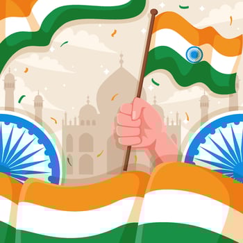 India Independence Day Background vector
