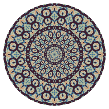 Mandala circle ornament png