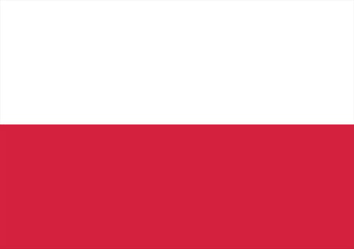 Poland flag, flag of Poland vector illustration