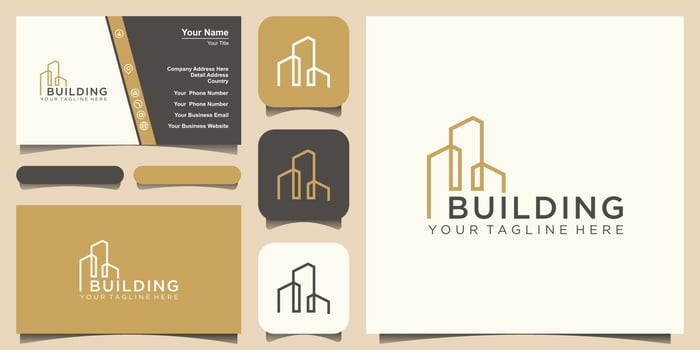 construction logo design. city building abstract For Logo Design vector