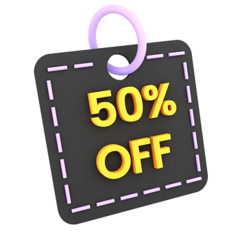 3d discount 40 50 60 off sale tag icon ecommerce illustration png