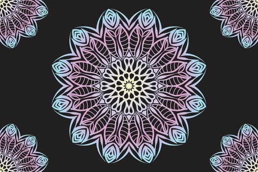 Mandala lace pattern design. Lace ornament design. Mandala background vector design.
