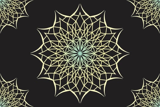 Mandala lace pattern design. Lace ornament design. Mandala background vector design.