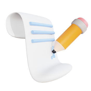 3D illustration note for education png