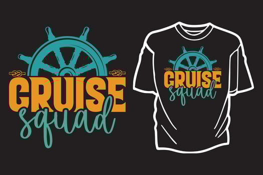 Cruise t shirt design retro vintage typography and lettering art illustration graphic vector