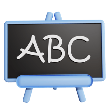 3D illustration blackboard for school png