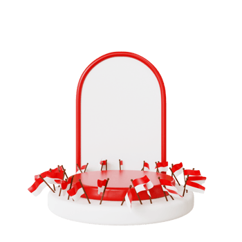 Indonesia Independence Day with podium png
