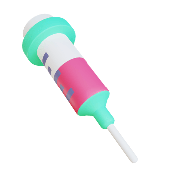3D illustration syringe suitable for medical png