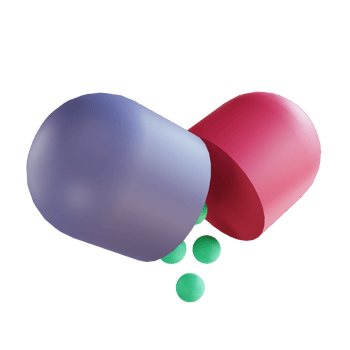 3D illustration medicine capsules suitable for medical png
