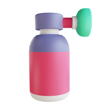 3D illustration aerosol spray suitable for medical png
