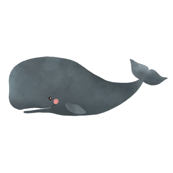 Sperm Whale Watercolor png