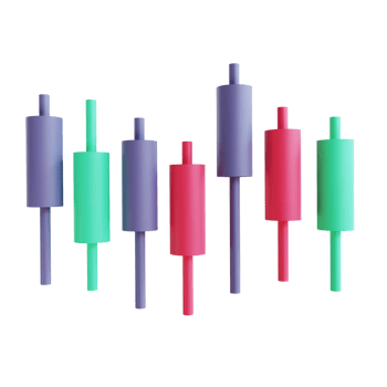 3D illustration Bitcoin Candle stick 5 suitable for cryptocurrency png