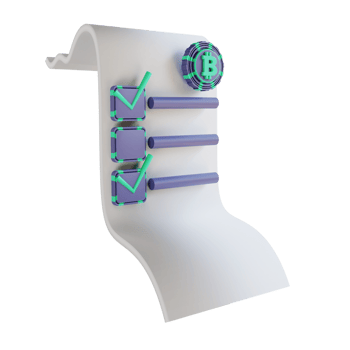 3D illustration Cryptocurrency Certificate 2 suitable for cryptocurrency png