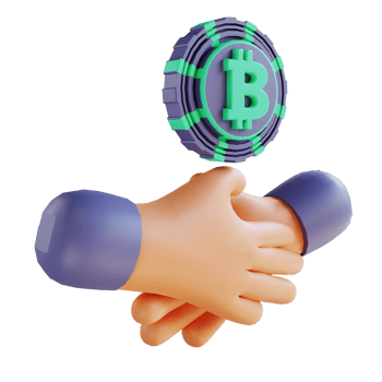 3D illustration bitcoin agreement  2 suitable for cryptocurrency png