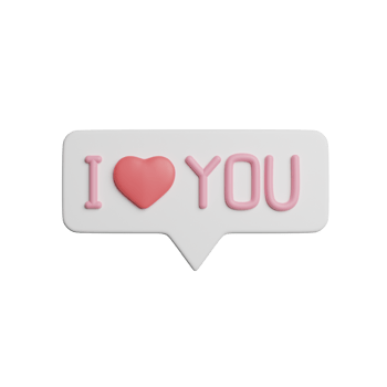 I Love You Text png