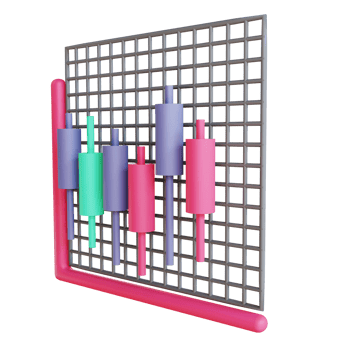 3D illustration bitcoin Candle stick 2 suitable for cryptocurrency png