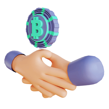 3D illustration bitcoin agreement suitable for cryptocurrency png