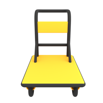 3d gold shipping trolley for delivery icon ecommerce illustration png