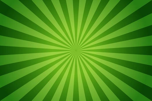 Sun rays retro vintage style on green background, Sunburst pattern background. Rays. Summer banner vector illustration. Abstract sunburst wallpaper for template business social media advertising.