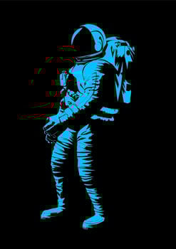 astronaut Simple design vector