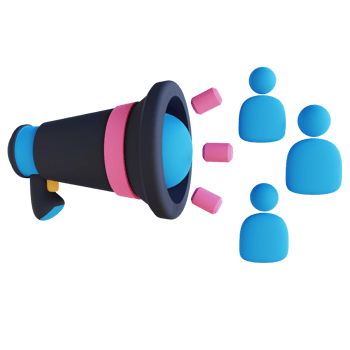 3D illustration of marketing targets png