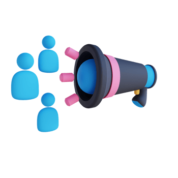 3D illustration of marketing targets png