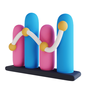 3D illustration charts png