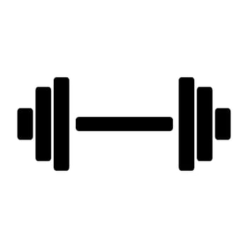 barbell icon vector. barbell icon vector illustration. gym symbol icon vector
