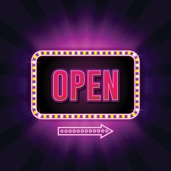 Cinema Retro with Sparking Pink Color vector