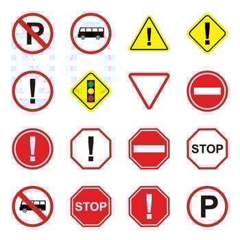traffic signs icon vector. traffic signs icon vector illustration