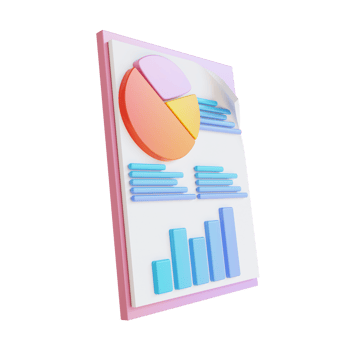 3D illustration colorful data management png