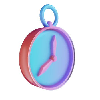 3D illustration colorful stopwatch png